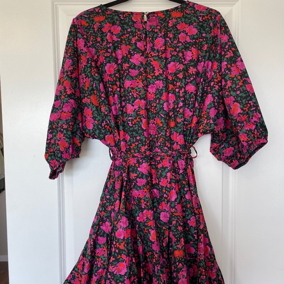 Vici NWT Floral Tie Waist Garden Party Vibes Mini Dress - Picture 3 of 5